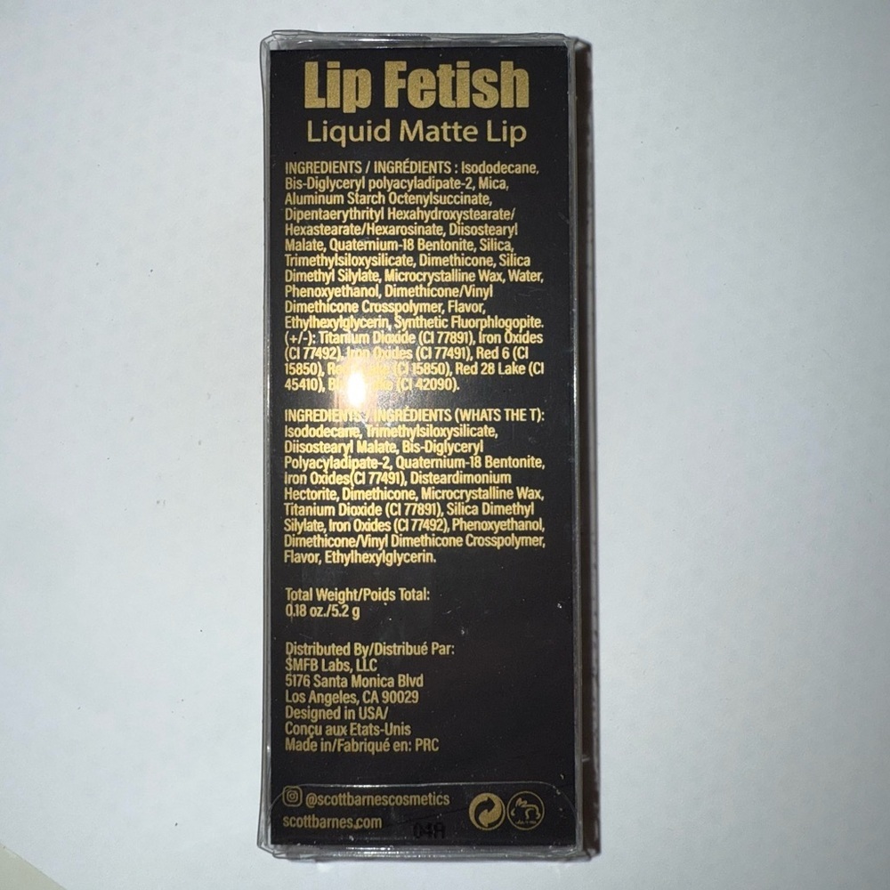 SCOTT BARNES Lip Fetish Matte Liquid Lipstick in What’s the T - Picture 4 of 5